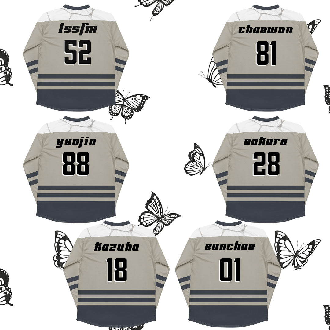 (New) LE SSERAFIM - Hockey Jersey Crazy